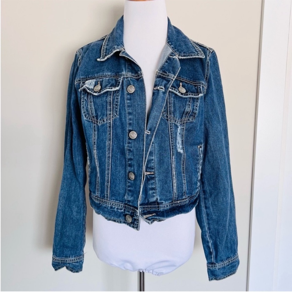 Free People Classic Blue Jean Jacket